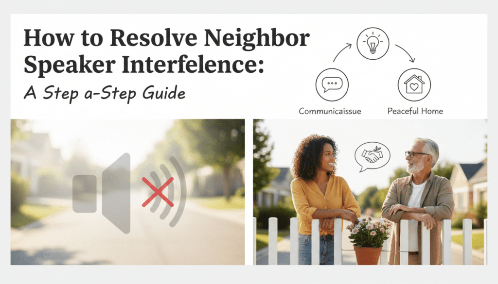 How to Neighbor Speaker Interference: A Step-by-Step Guide