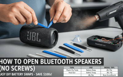 How to Open Bluetooth Speakers No Screws