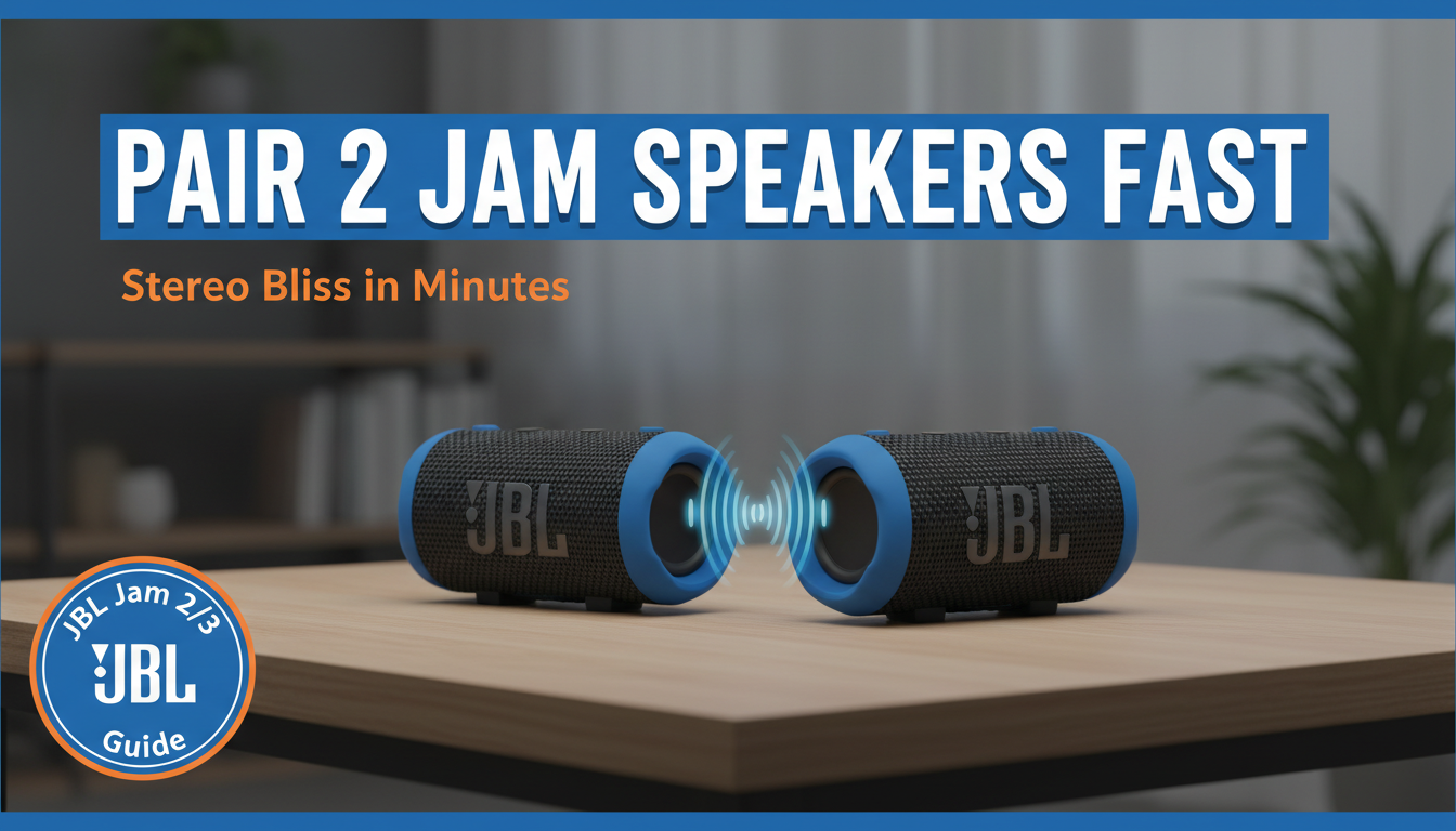 How to Pair 2 Jam Speakers Fast How to Pair 2 Jam Speakers Fast
