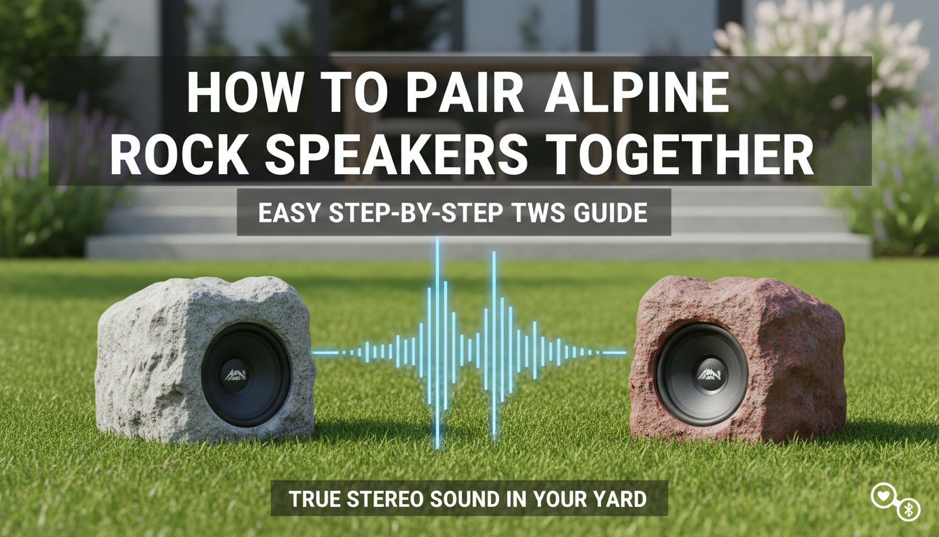 How to Pair Alpine Rock Speakers Together (Easy Step-by-Step)