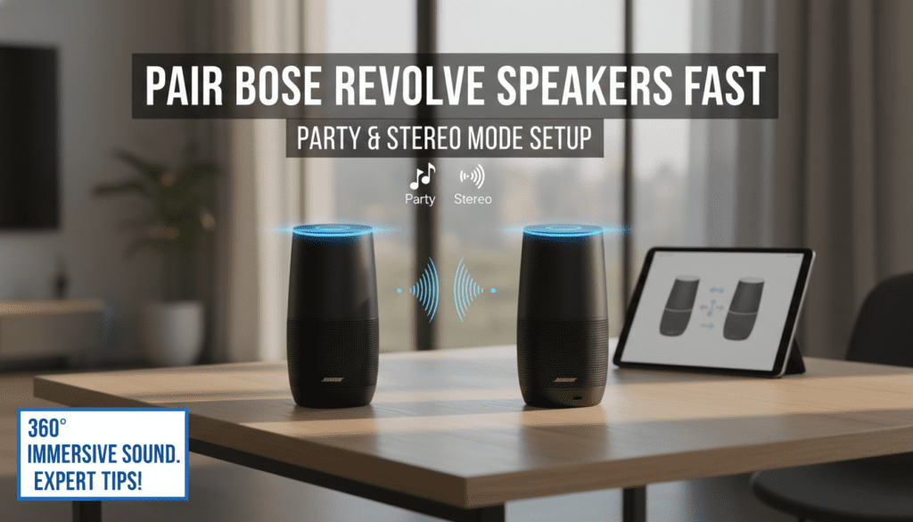 How to Pair Bose Revolve Speakers Fast