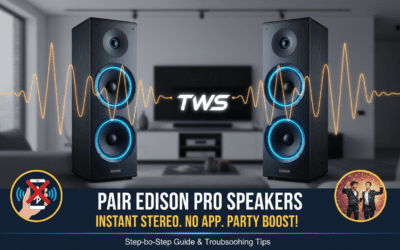How to Pair Edison Professional Speakers