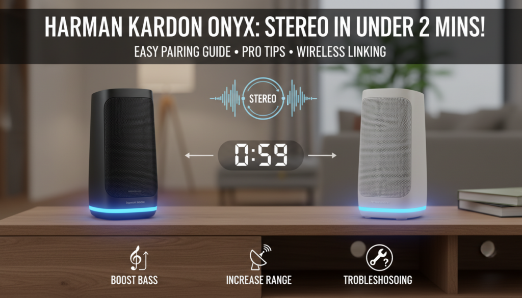 How to Pair Two Harman Kardon Onyx Speakers
