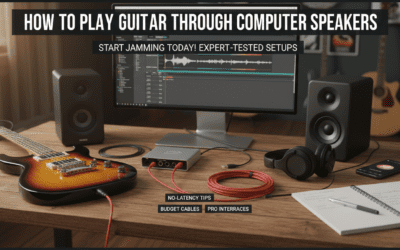 How to Play Guitar Through Computer Speakers