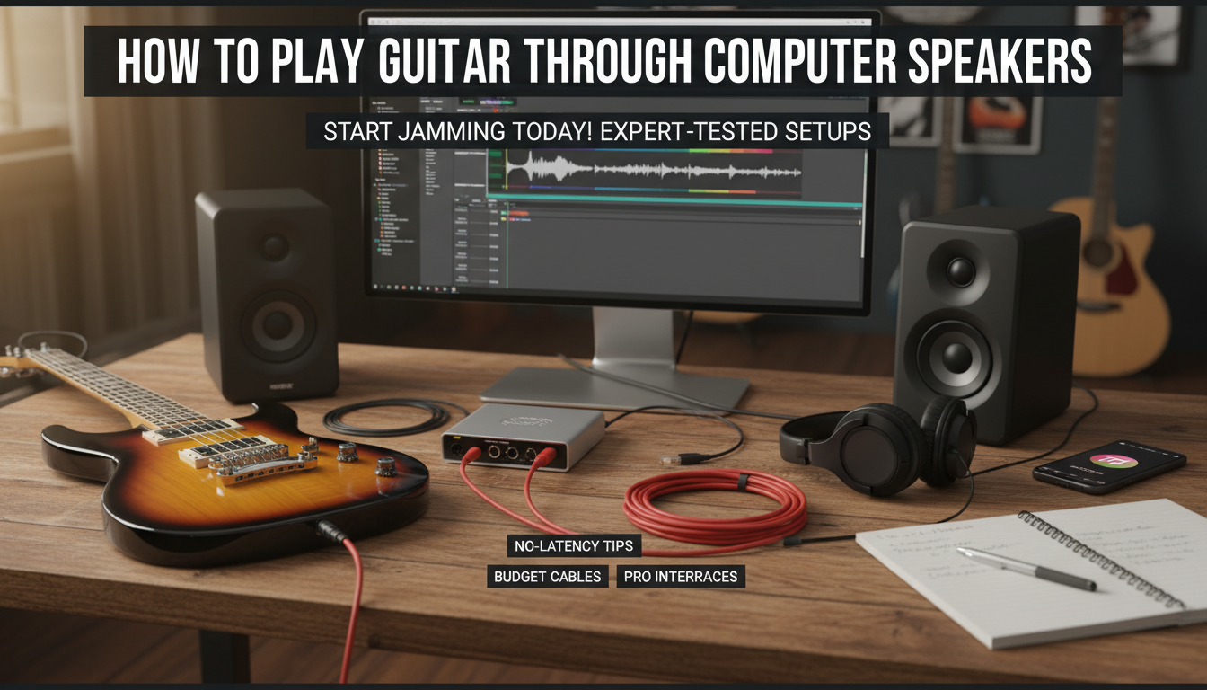 How to Play Guitar Through Computer Speakers