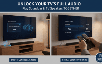 How to Play Soundbar and TV Speakers
