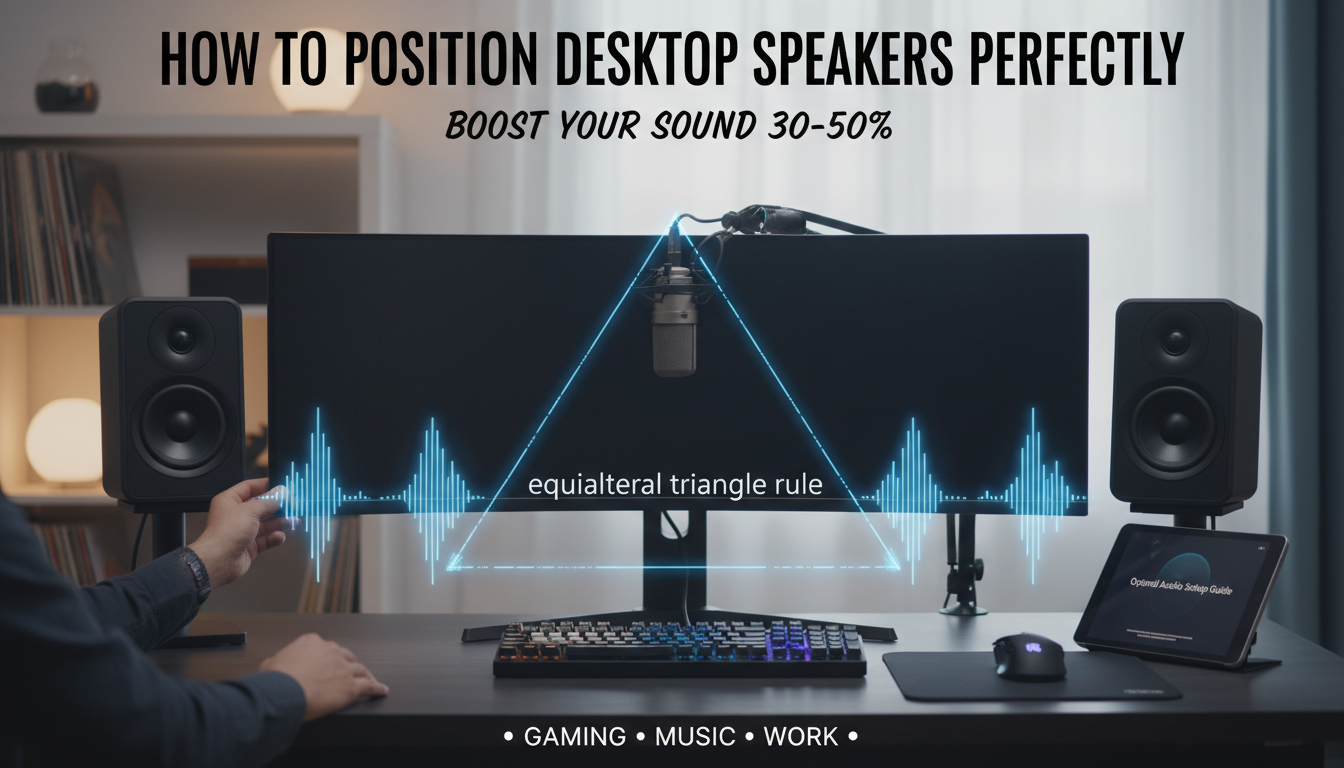 How to Position Desktop Speakers Perfectly How to Position Desktop Speakers Perfectly