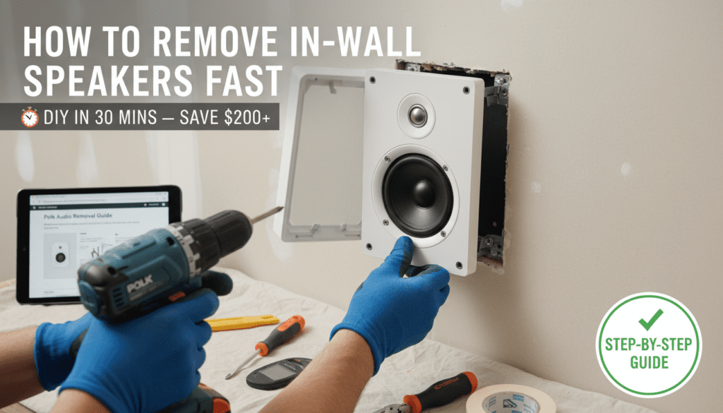 How to Remove In-Wall Speakers Fast