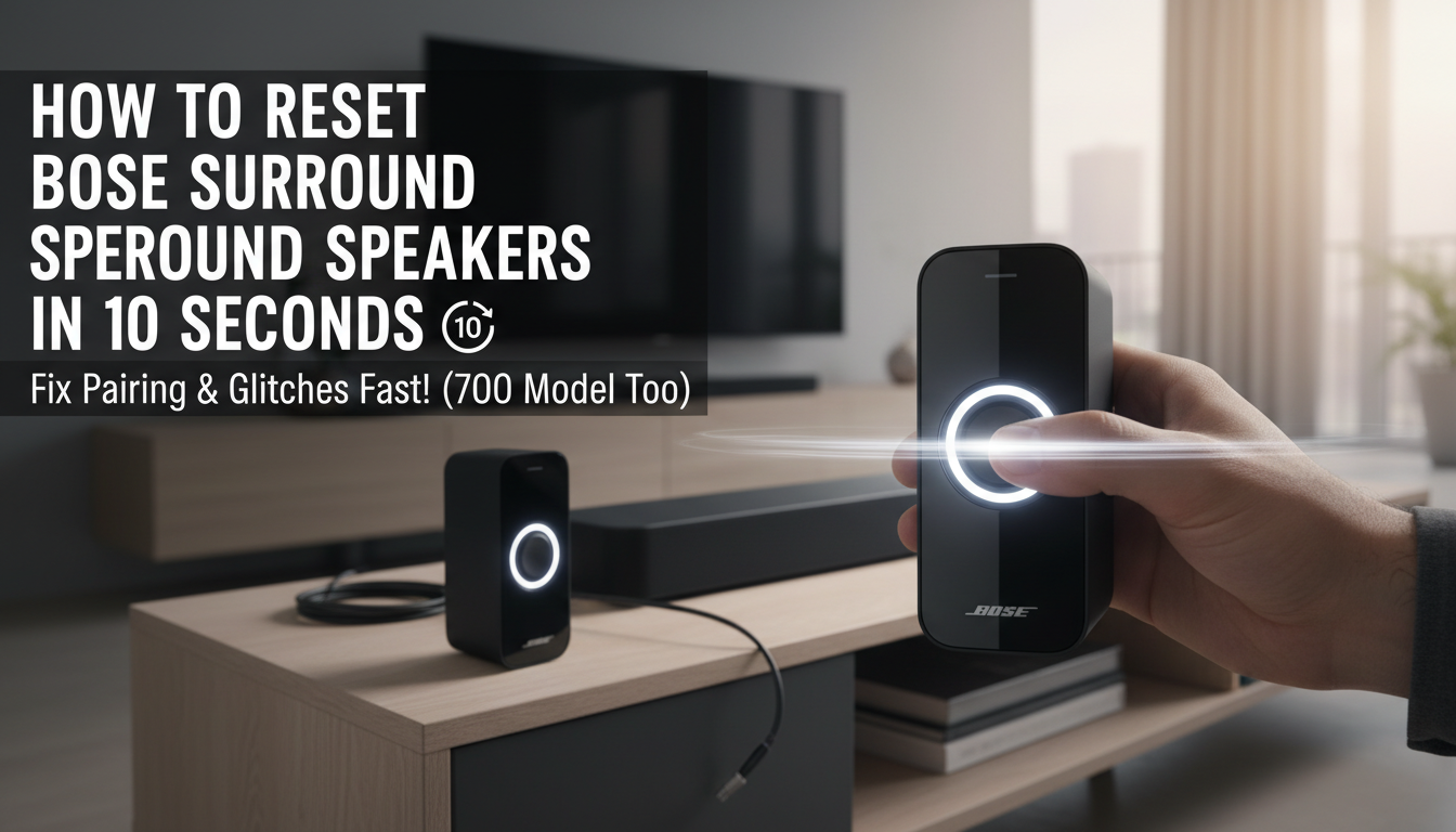 How to Reset Bose Surround Speakers