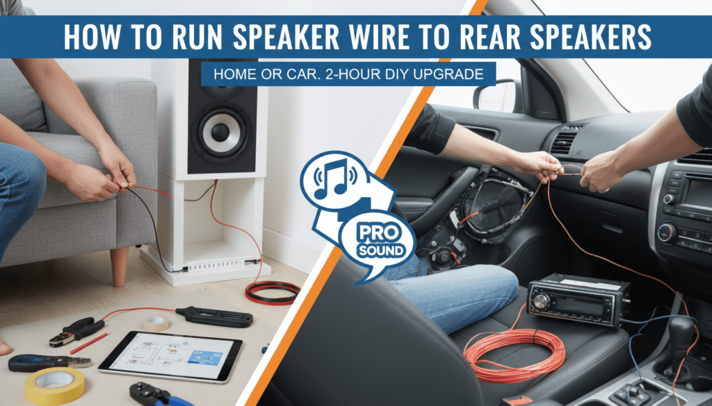 How to Run Speaker Wire to Rear Speakers