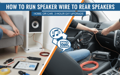 How to Run Speaker Wire to Rear Speakers