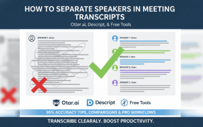 How to Separate Speakers in Meeting Transcripts