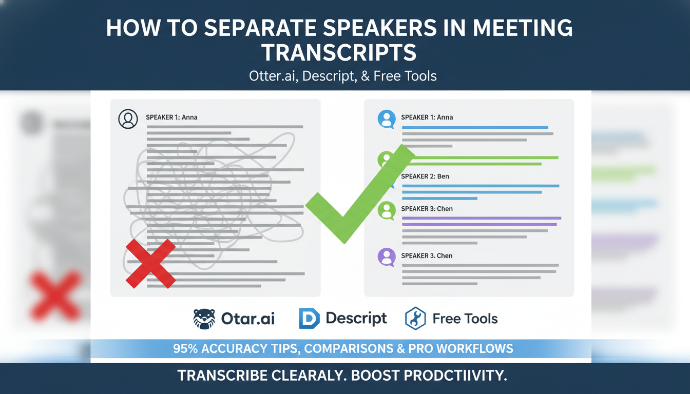 How to Separate Speakers in Meeting Transcripts