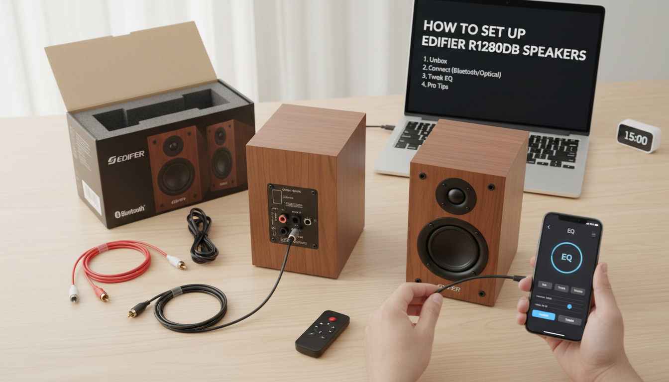 How to Set Up Edifier R1280DB Speakers