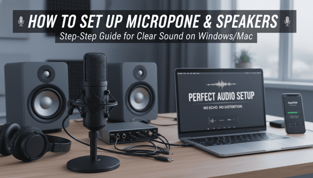 How to Set Up Microphone and Speakers