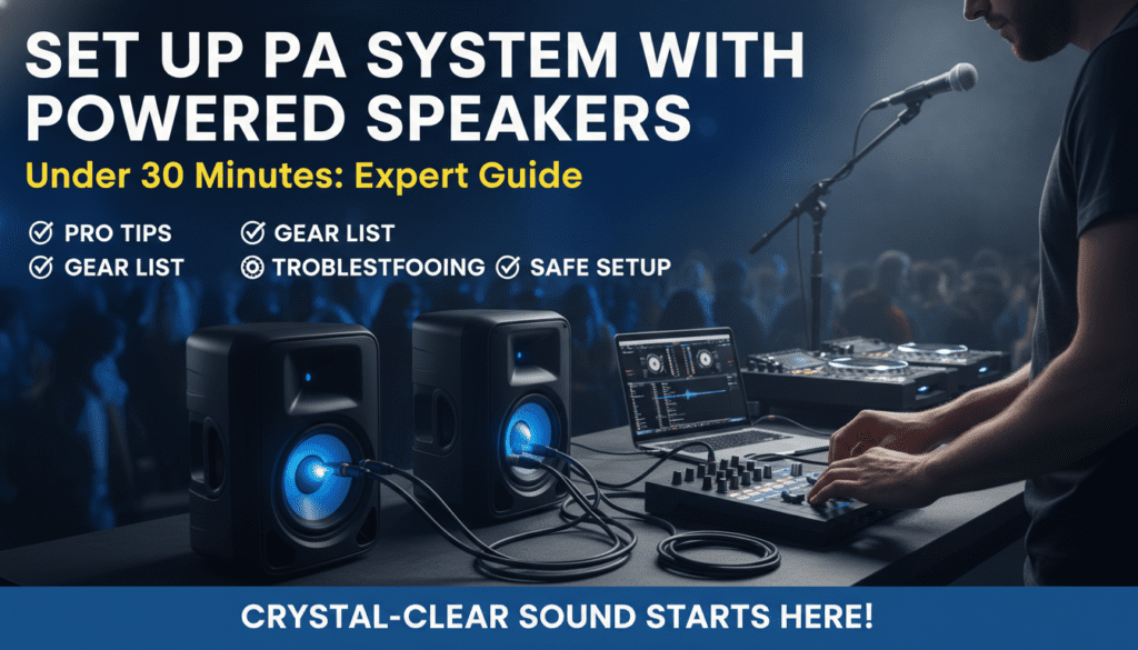 How to Set Up PA System with Powered Speakers