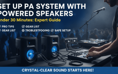 How to Set Up PA System with Powered Speakers