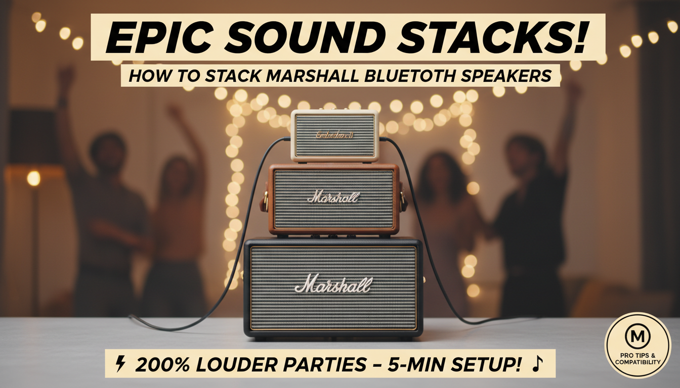 How to Stack Marshall Bluetooth Speakers