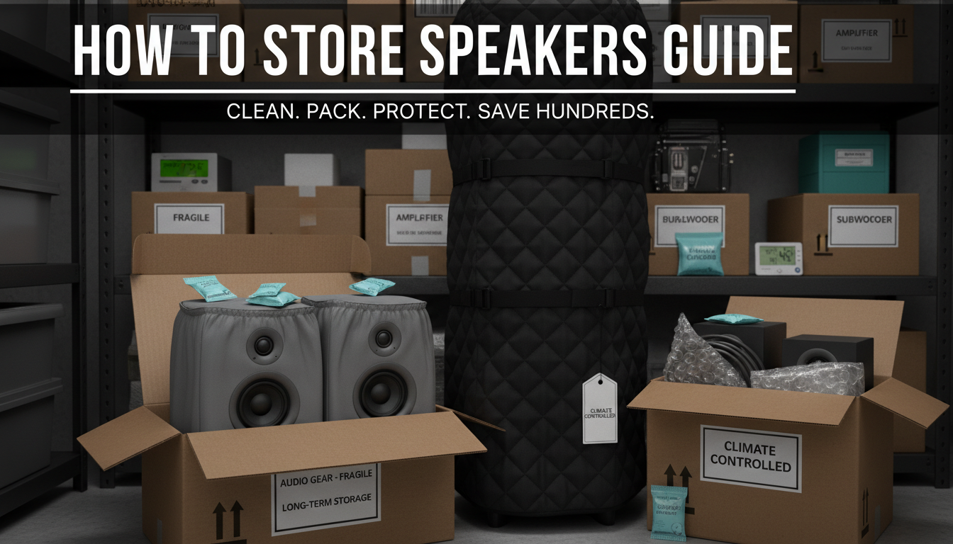 How to Store Speakers Guide