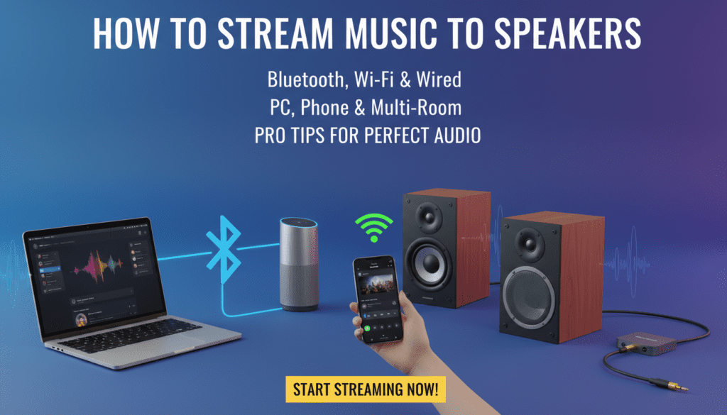 How to Stream Music to Speakers