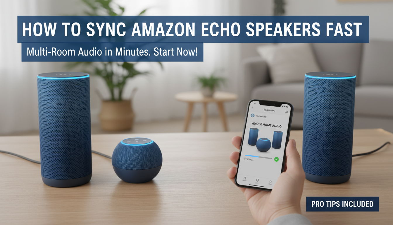 How to Sync Amazon Echo Speakers Fast