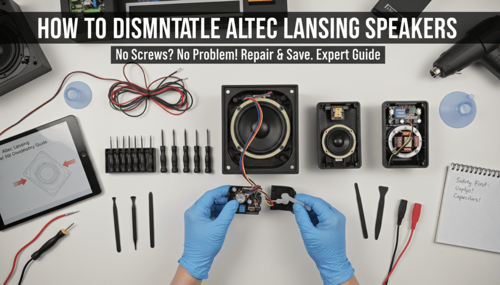 How to Take Apart Altec Lansing Speakers