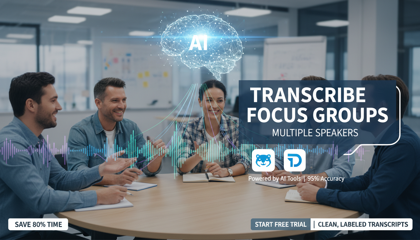 How to Transcribe Focus Groups with Multiple Speakers