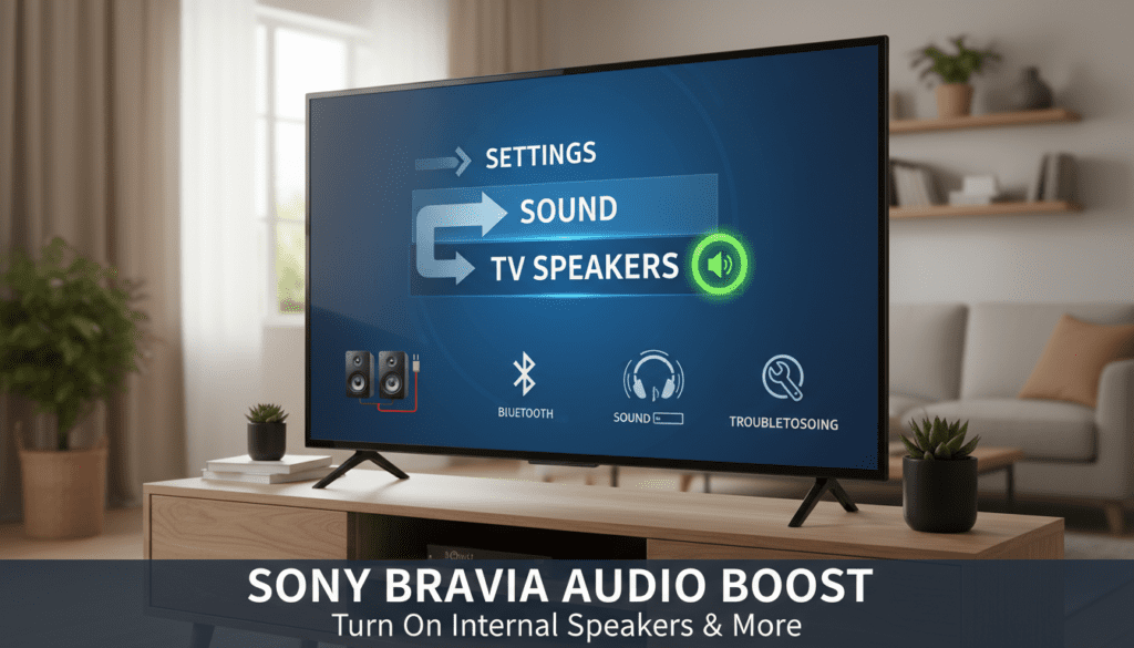 How to Turn On Sony Bravia Internal Speakers