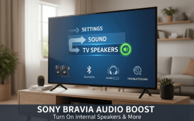 How to Turn On Sony Bravia Internal Speakers