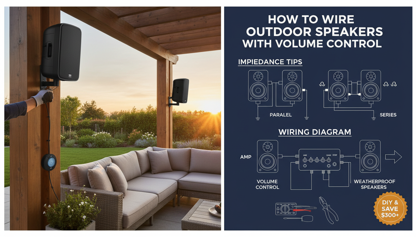 How to Wire Outdoor Speakers with Volume Control