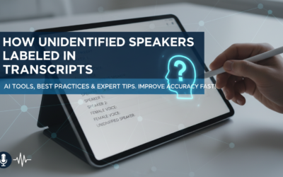 How Unidentified Speakers Labeled in Transcripts