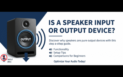 Is a Speaker Input or Output Device?