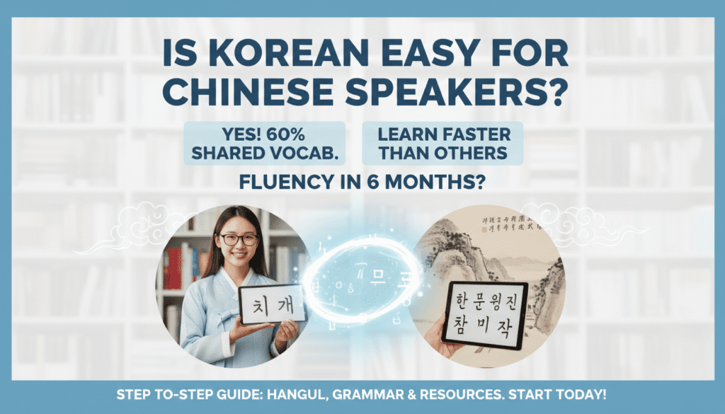 Is Korean Easy for Chinese Speakers?