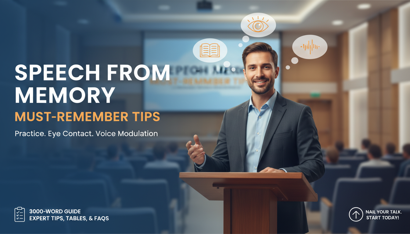Speech from Memory: Must-Remember Tips