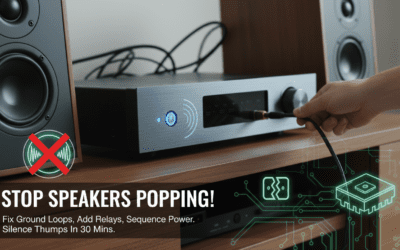 Stop Speakers Popping When Turning On