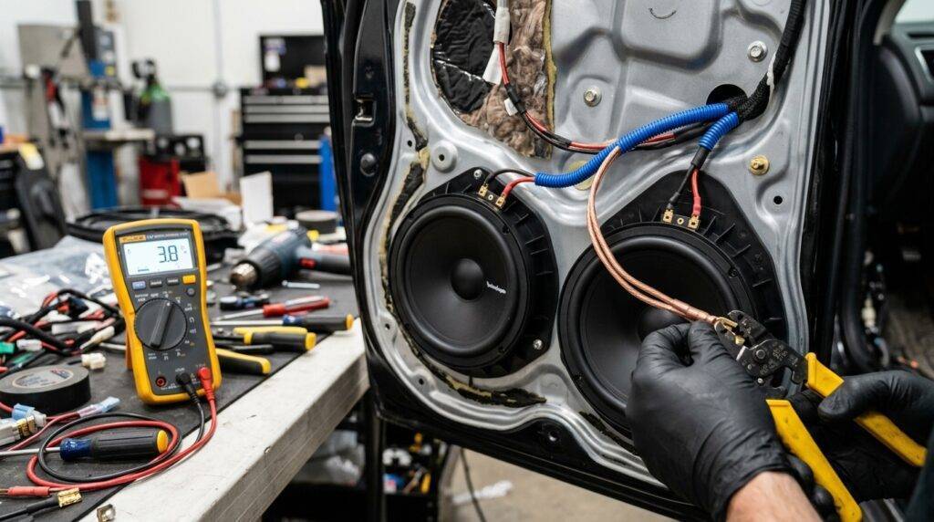 Tandem Wiring Two Speakers: Front Channel Guide (Safety)