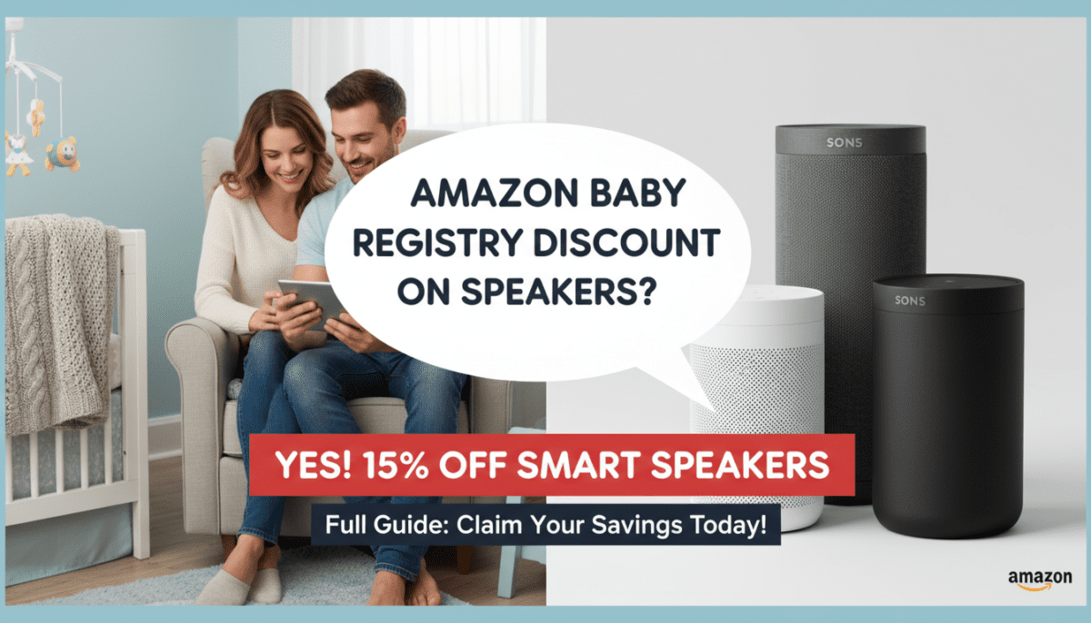 Use Amazon Baby Registry Discount on Speakers (Full Guide)