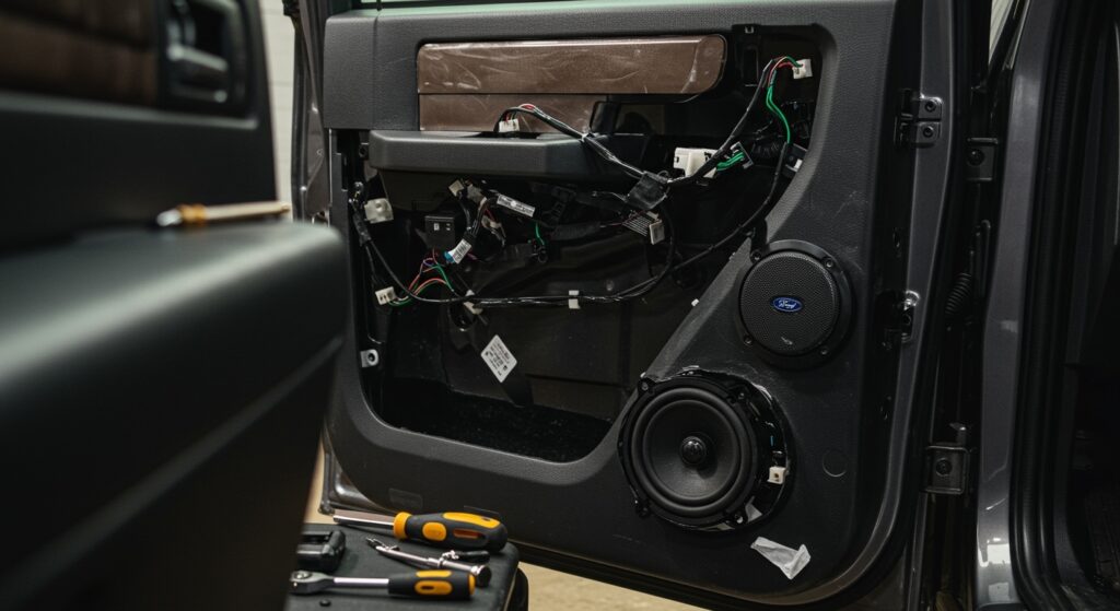 What are all the speakers in the 2007 F150? (Sizes & Locations)