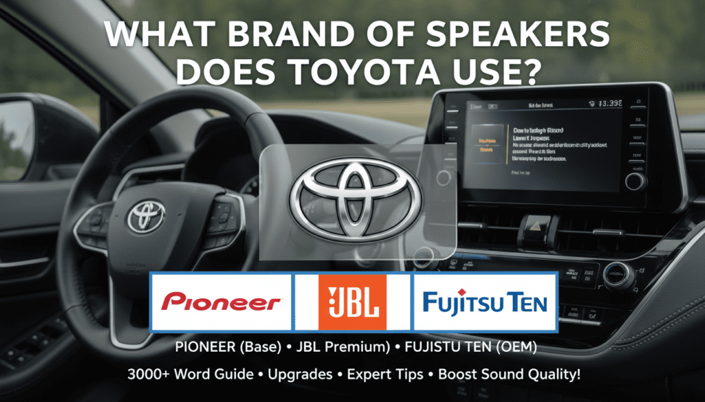 What Brand of Speakers Does Toyota Use?
