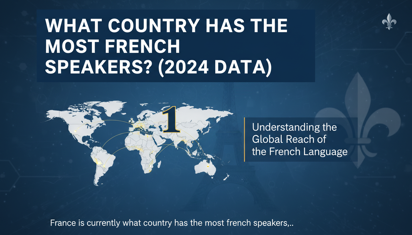 What Country Has the Most French Speakers? (2024 Data)