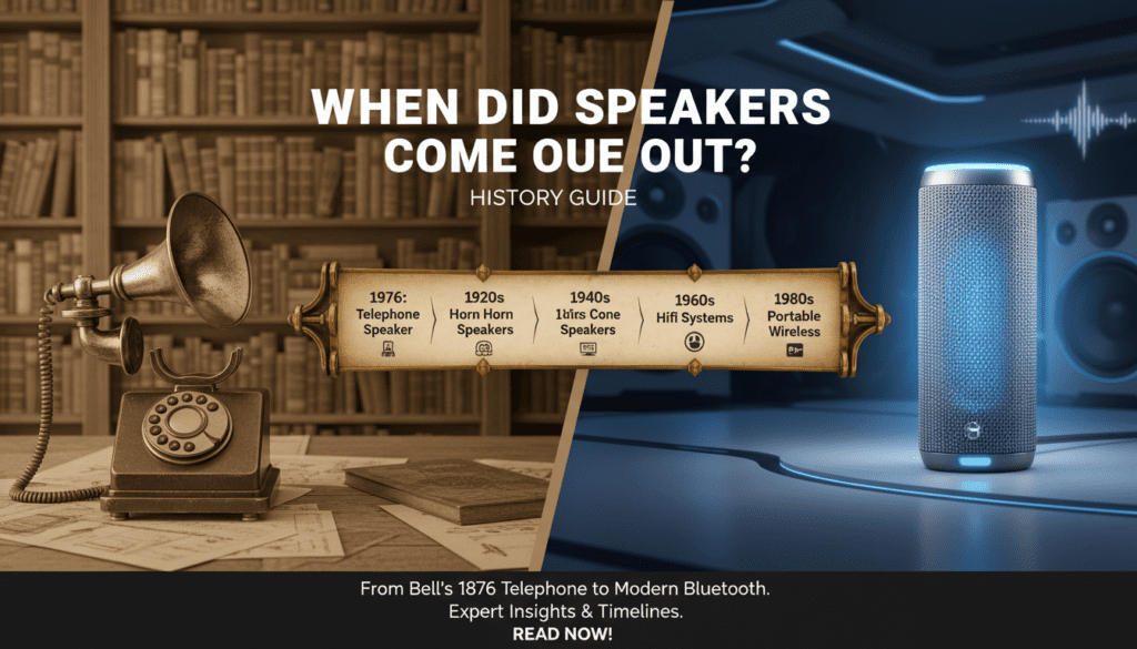 When Did Speakers Come Out? History Guide