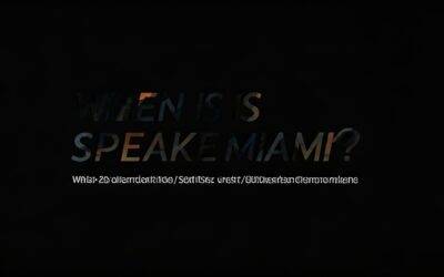 When is Speakers Miami? 2024-2025 Schedule & Guide