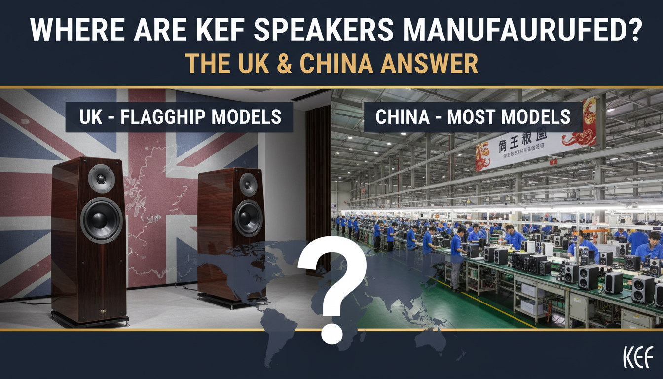 Where Are KEF Speakers Manufactured? The UK & China Answer Where Are KEF Speakers Manufactured? The UK & China Answer