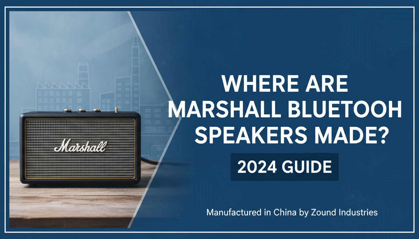 Where Are Marshall Bluetooth Speakers Made? (2024 Guide)