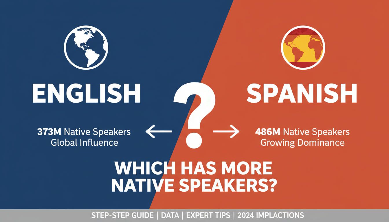 Which Has More Native Speakers: English or Spanish?