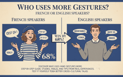 Who Uses More Gestures: French or English Speakers?