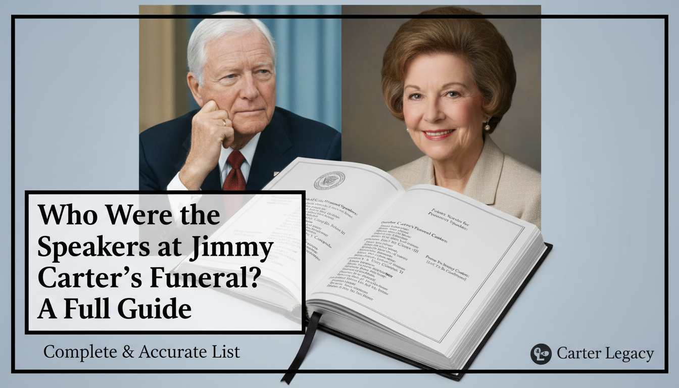 Who Were the Speakers at Jimmy Carter's Funeral? A Full Guide