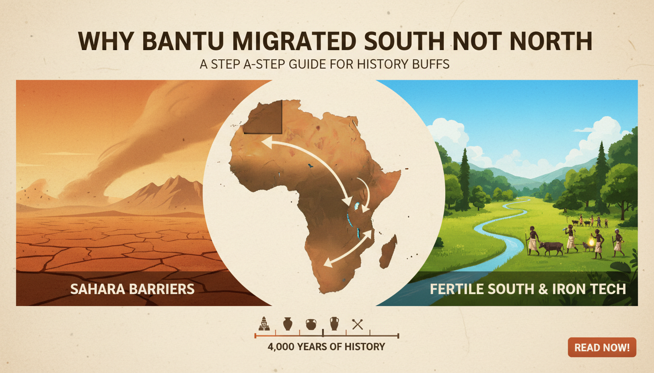 Why Bantu Migrated South Not North