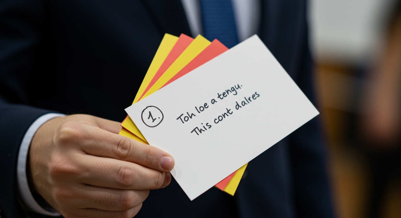 Why Is It Important to Number the Speakers Notecards?