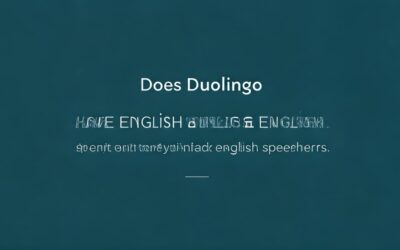 Does Duolingo Have English for English Speakers?